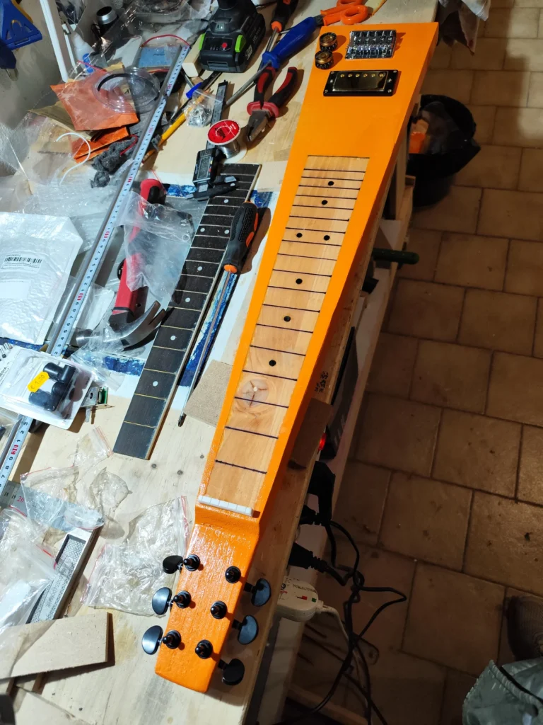 assemblaggio corpo chitarra elettrica img 01 05