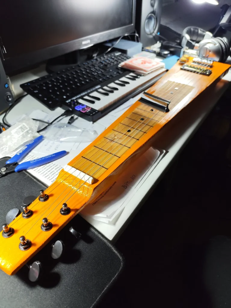 Installazione manico chitarra lap steel