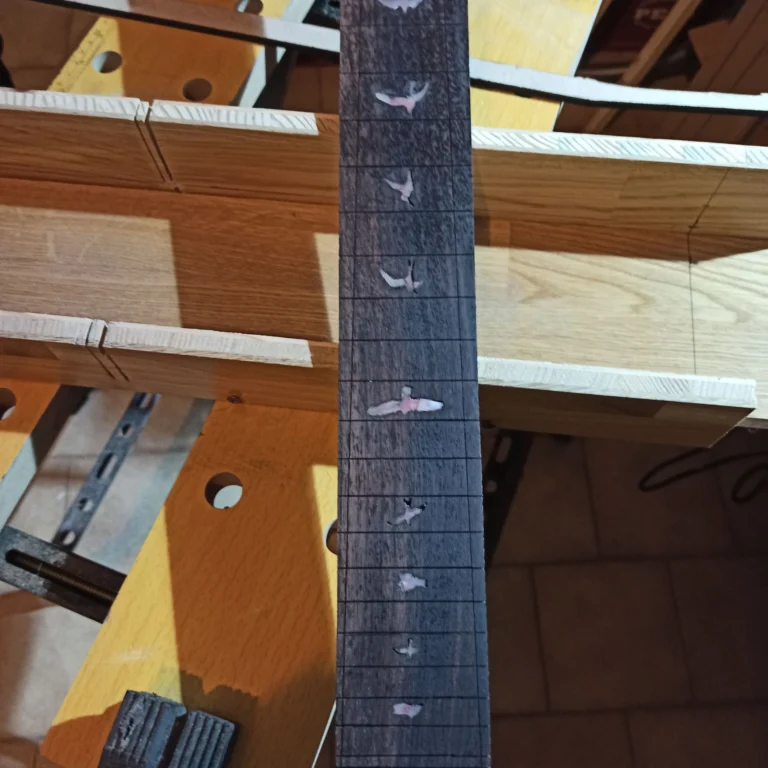 Prs installazione tastiera intarsi