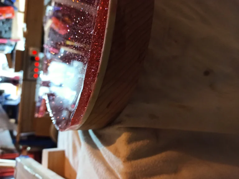 Verniciatura corpo chitarra artigianale